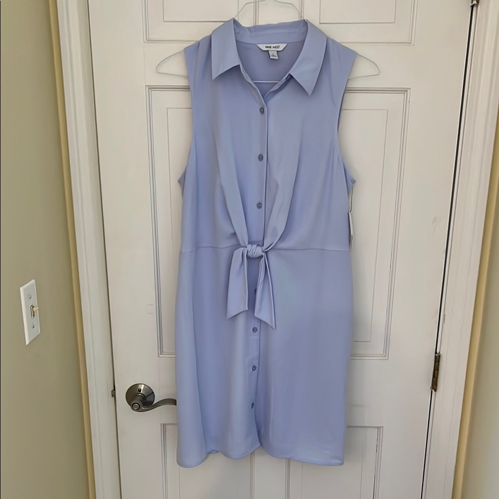 Nine West Light Blue Sleeveless Dress